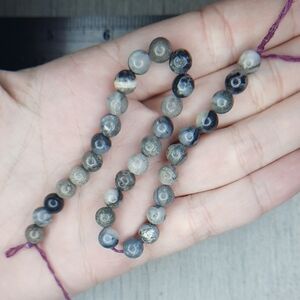 $💲$ 6mm Dark Amazonite 8in Strand #1